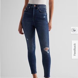 Express Dark Blue Skinny Jeans